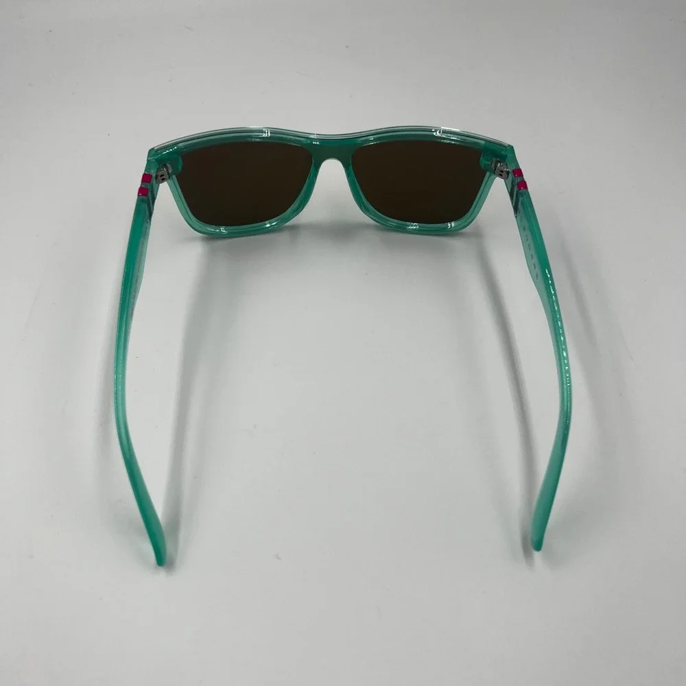 Blenders Eyewear Dance Electric Teal Polarized Sunglasses Red Orange Mirror Lens